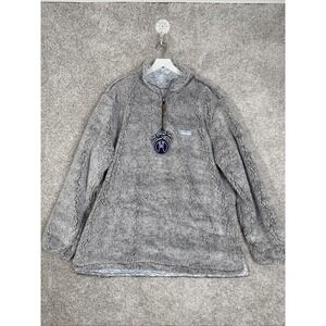 USA Palm Reversible Grey Sherpa 1/4 Zip - Wave/XXL